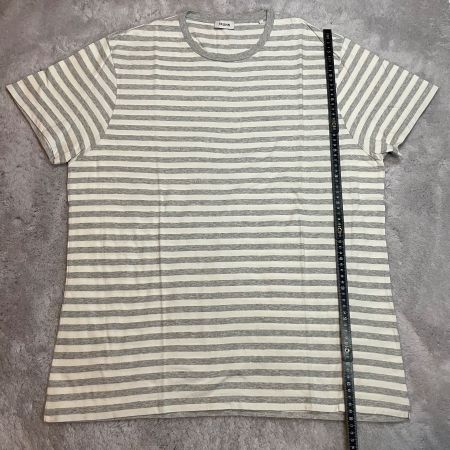TRUNK Herren T-Shirt XL Grau Weiss Streifen 100% Baumwolle