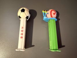 PEZ Spender Fussball 2008 und Gary von Spongebob