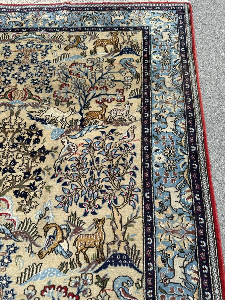Tappeti: Perserteppich, Qom (Wolle &Seide )263x170 cm, – Usato da Büron venduto da Filadefia-888 2