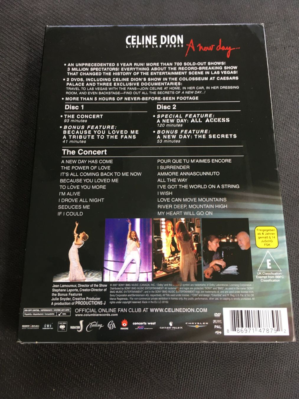 Tutti i DVDs: Celine Dion - Live in Vegas DVD 2 Discs – Usato da St.Gallen venduto da MedienJoe 2