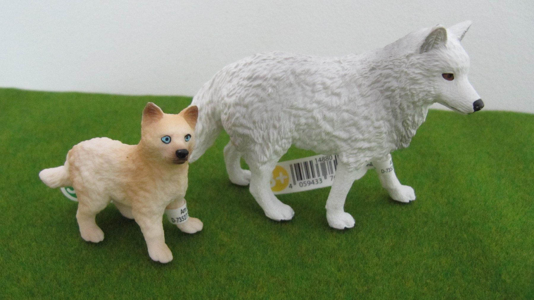 Schleich Giocattoli: Schleich Schneeleopard und Polarwolf mit Jungtier – Nuovo (secondo la descrizione) da Brunnen venduto da Kiwiland1 4