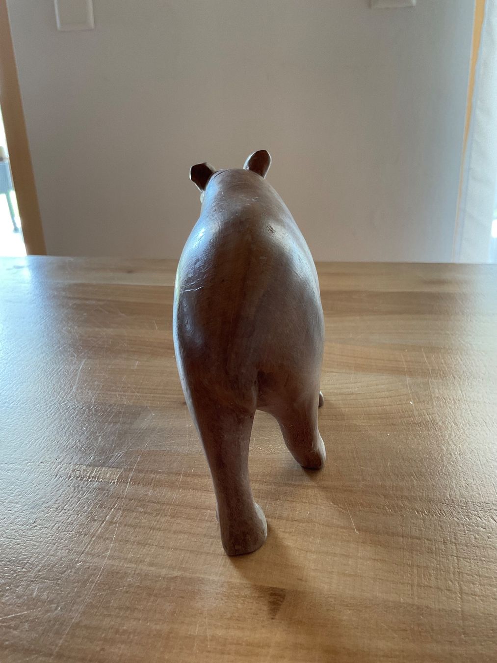 Statuette: Figur aus Holz / Flusspferd – Usato da Rümlang venduto da euqinom16 3