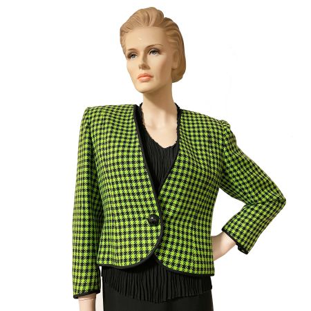 Jacke Blazer Gr. S-L grün WALTER GROSS Zürich VINTAGE 1980s