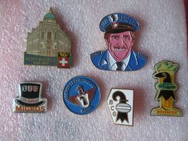 6 x Pin Abzeichen Basel