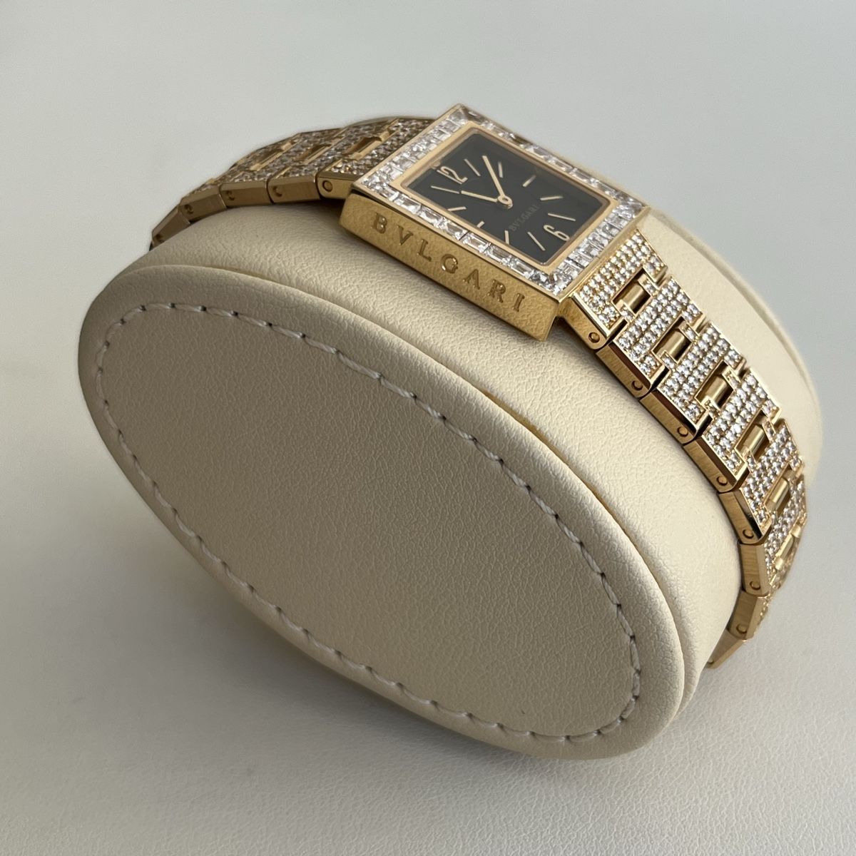 Bulgari Orologi: Bvlgari Quadrato 18K mit Diamanten – Usato da Winterthur venduto da LaBodega 2