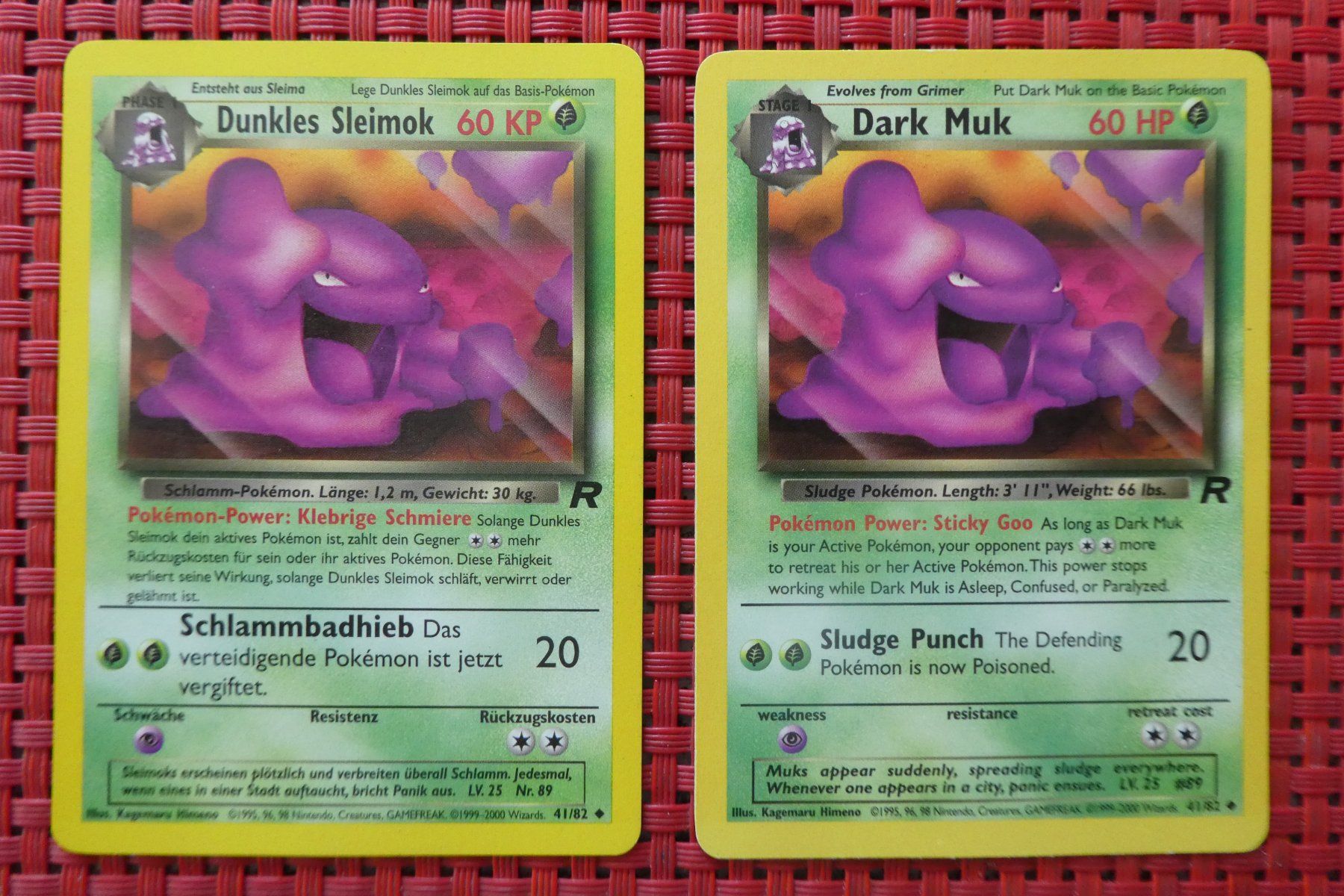 Pokémon Carte collezionabili: Pokémon / DUNKLES SLEIMOK / DARK MUK / D + E – Usato da Au ZH venduto da Osterhase4