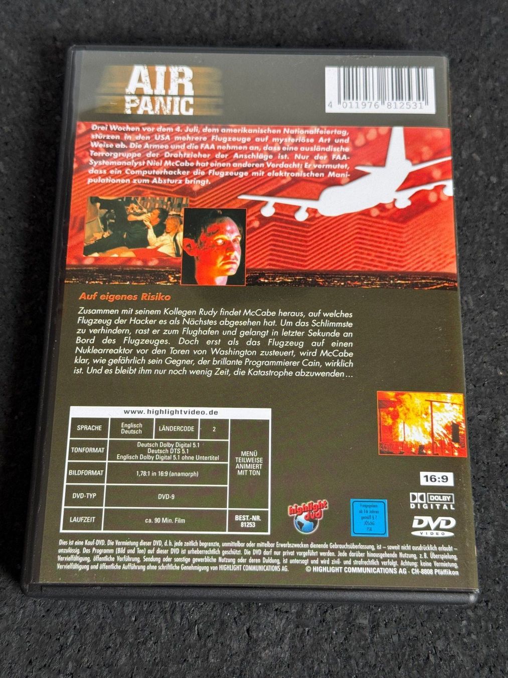 Tous les DVDs: AIR PANIC DVD EN/DE – D'occasion à Fribourg par tschjoly 1