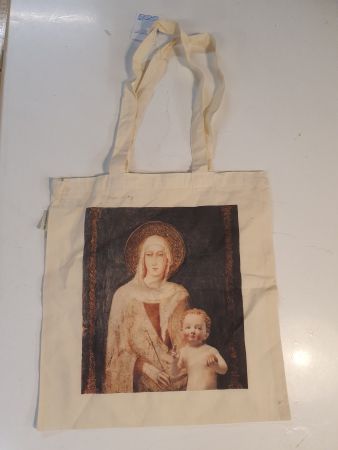 Einkaufstasche mit Maria und Jesus