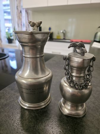 Arboner Volksfest Zinn-Pokale 1968, 2. Preis - Rarität! (53)