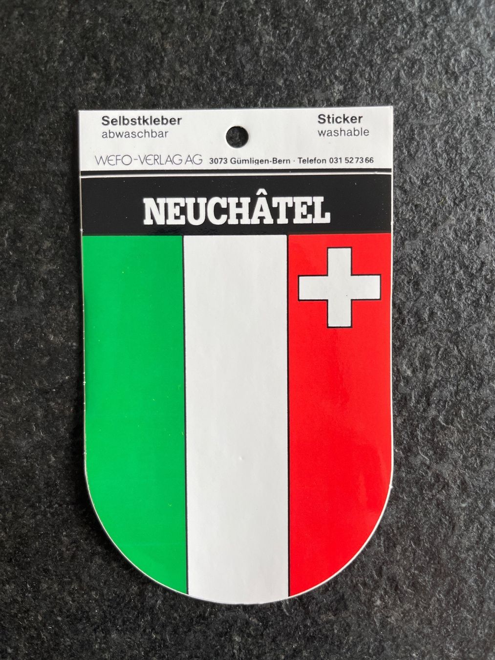 Aufkleber: Wappenkleber Neuenburg / Neuchâtel – Neu (gemäss Beschreibung) aus Spiez von Fridu99