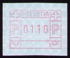 ATM 6Aa/6Alllb_BREITE ZIFFERN von DÜBENDORF_ 0110-Wert !**