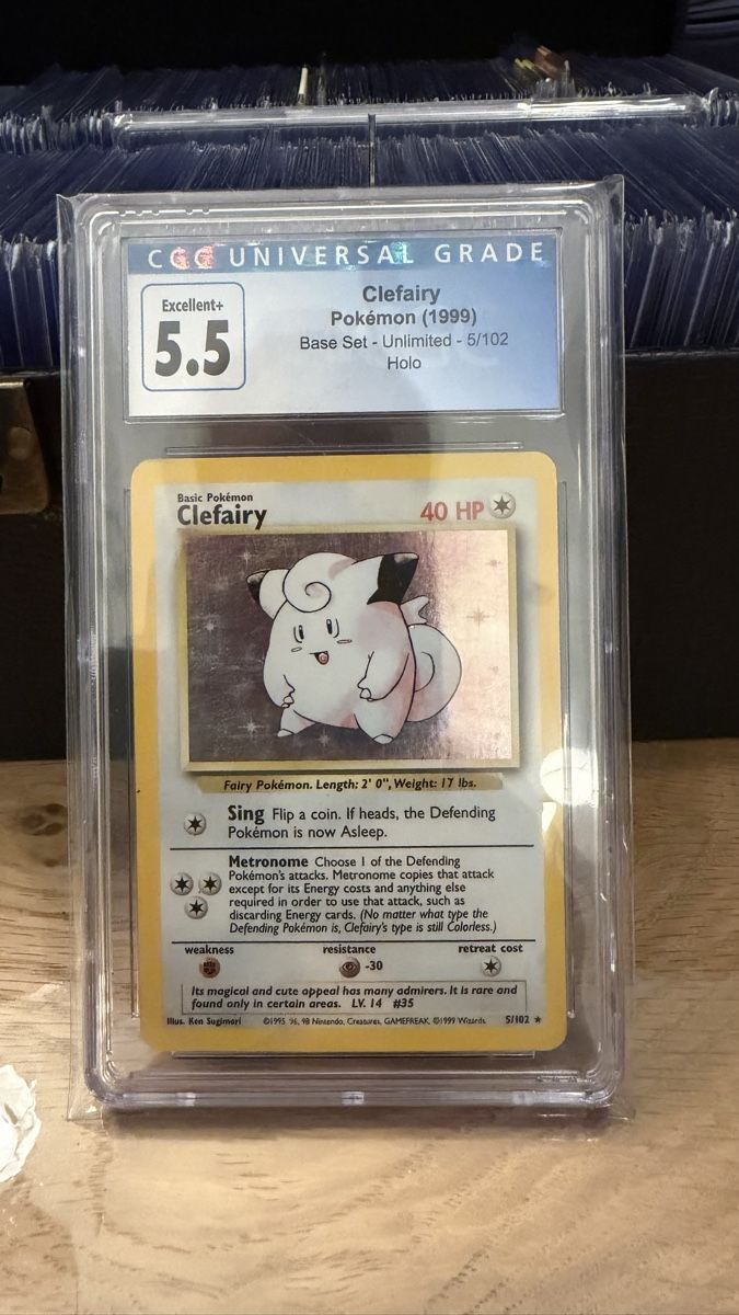 Cartoline: Pokemon cgc Clefairy holo set base 5/102 – Usato da Caslano venduto da tuning21