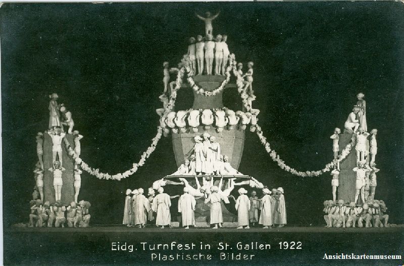 Cartoline postali: St. Gallen - Eidg. Turnfest + 1922 – Usato da Emmenbrücke venduto da teestube