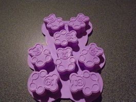 Silikonform Bärchen, lila