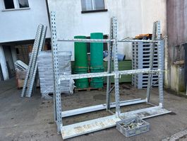 Profi Vertikal Lang Materialregal 300x63x290cm