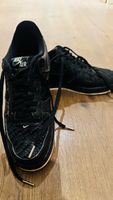 Sneakers Nike Air Force 1 schwarz gewoben gebrauchter Zustan