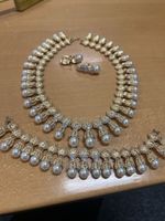 Vintage Schmuckset: Halskette, Armband & Ohrclips!