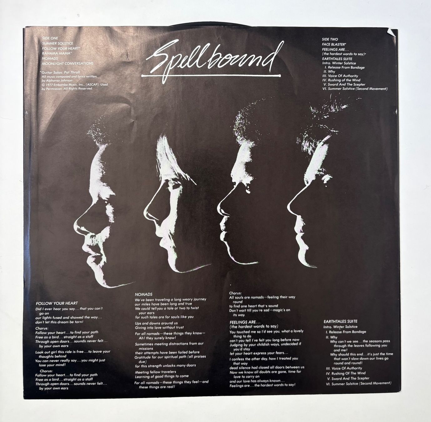 Dischi in vinile: Alphonso Johnson - Spellbound LP EX/EX – Usato da Neuchâtel venduto da Deivid2 1