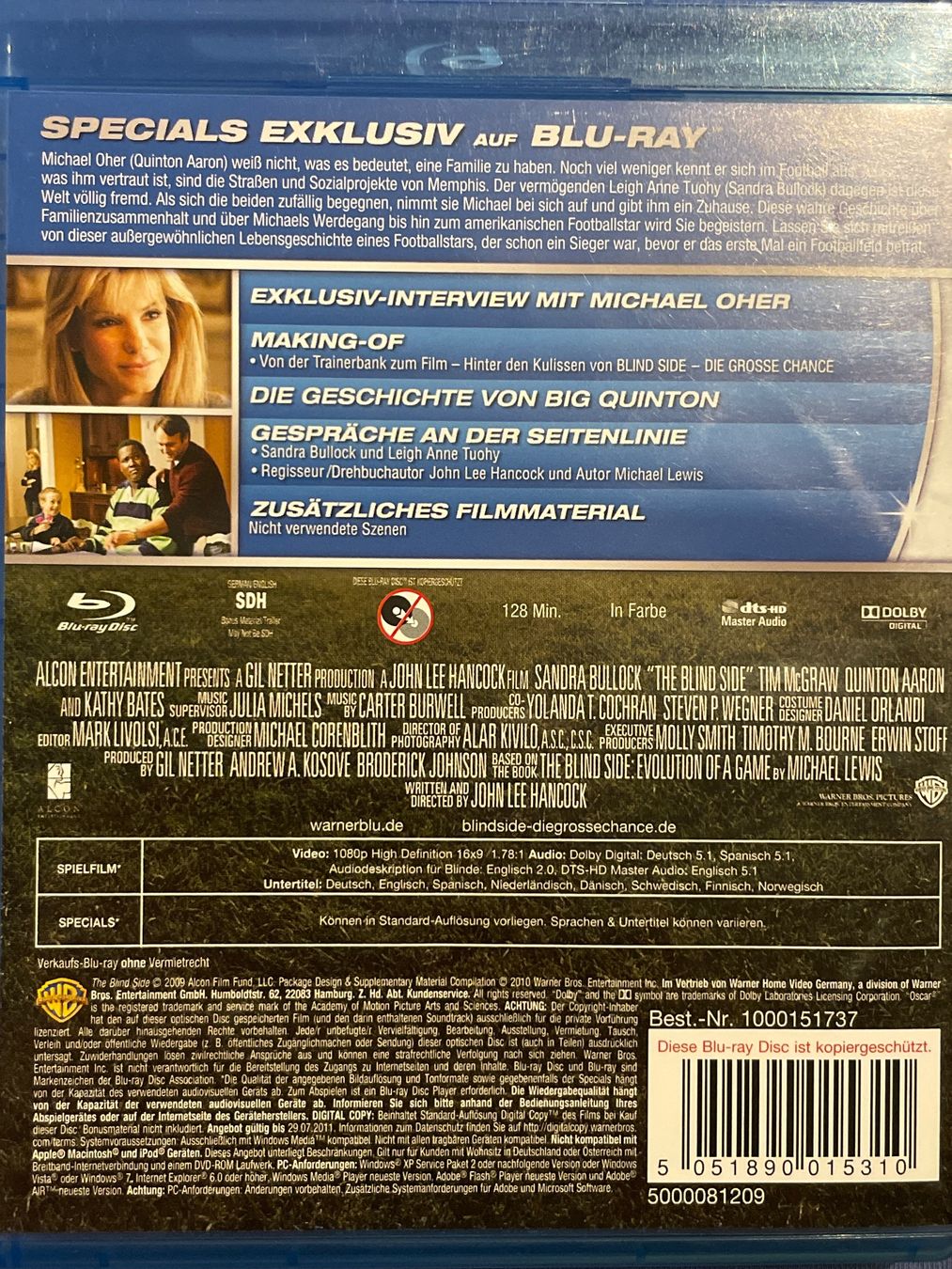 Tutti i DVDs: Blind Side - Die große Chance  (2009) – Nuovo (secondo la descrizione) da Waldenburg venduto da Gonzo8 1