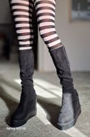 Winterouvernees-Plateostiefel/Stretchstoff