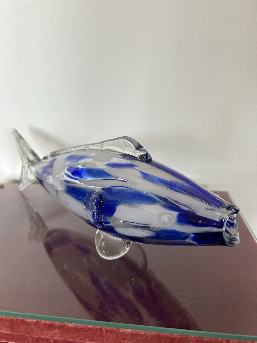 Murano Statuette: Murano Glas Fisch – Usato da Meilen venduto da chr_5xzm 2