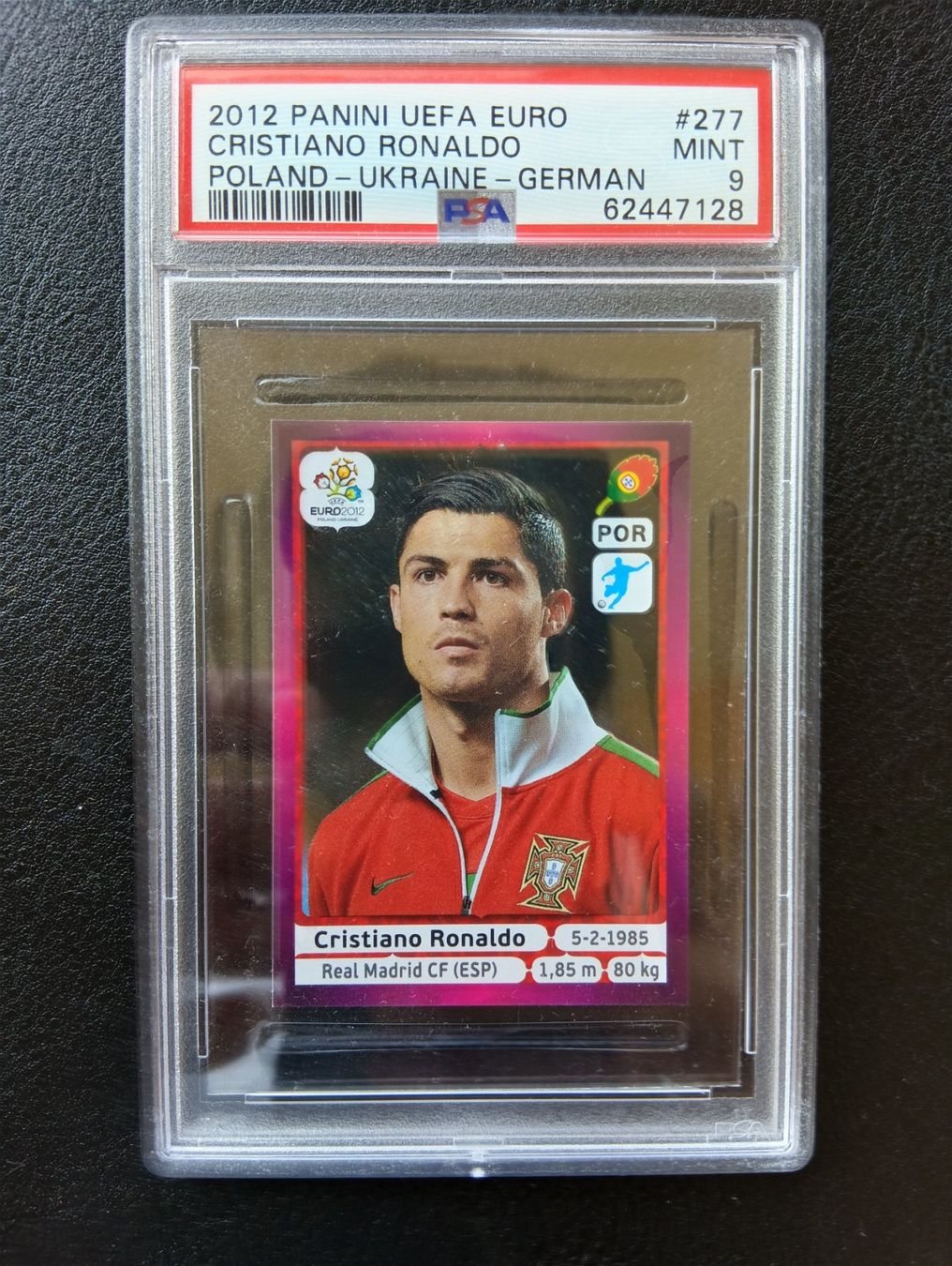 Panini Sammelbilder & Trading cards: 2010 Panini Christiano Ronaldo PSA 8 #444 – Gebraucht aus Steinen von antikesundseltenes