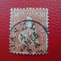 Sitzende Helvetia: Nr.33 , Luxusstück von BASEL, 60.-++