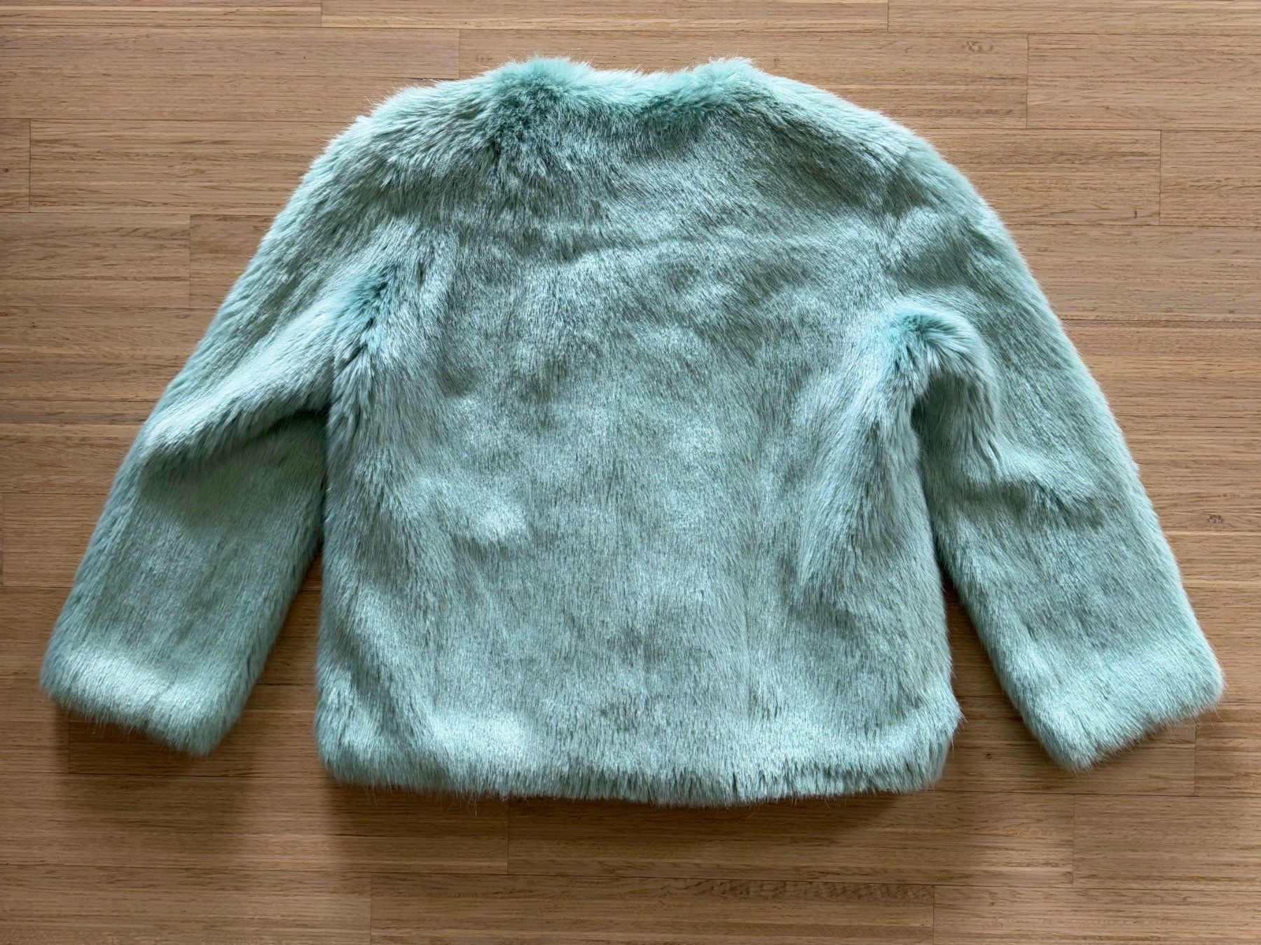 Zara Jacken: ZARA blaue Kunstfelljacke Gr. S – Gebraucht aus Männedorf von phi_5pvk 2