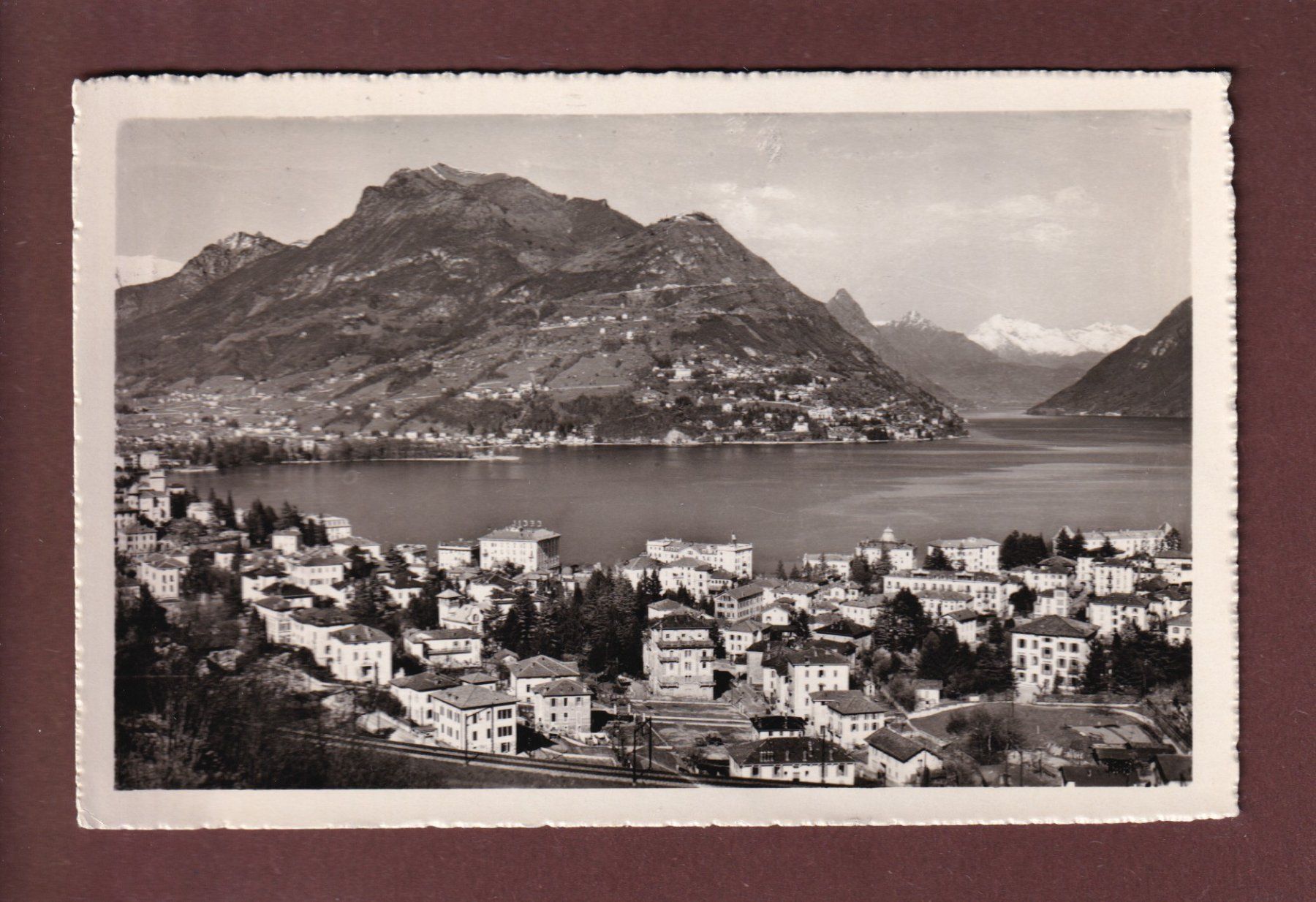 Cartoline postali: LUGANO-PARADISO - Monte Brè - 1948 – Usato da Pully venduto da nicecards
