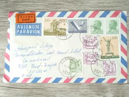 TR05 Enveloppe + Timbre Jugoslavija 1985