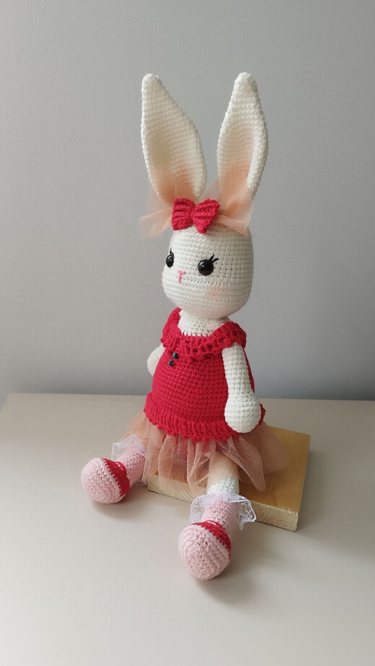 Bambole: Handmade Crochet Bunny Doll, New - Gift for Easter! 42cm – Nuovo e nell'imballaggio originale da Arnex-sur-Orbe venduto da can_97vn 8