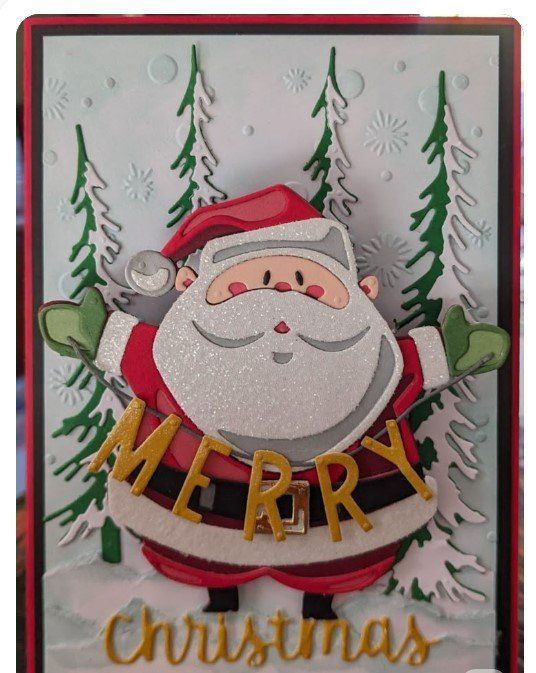 Tim Holtz Pochoirs: Tim Holtz Sizzix Thinlits  ** Santa Greetings Colorize ** – Neuf avec emballage d'origine à Rubigen par rofi100 7