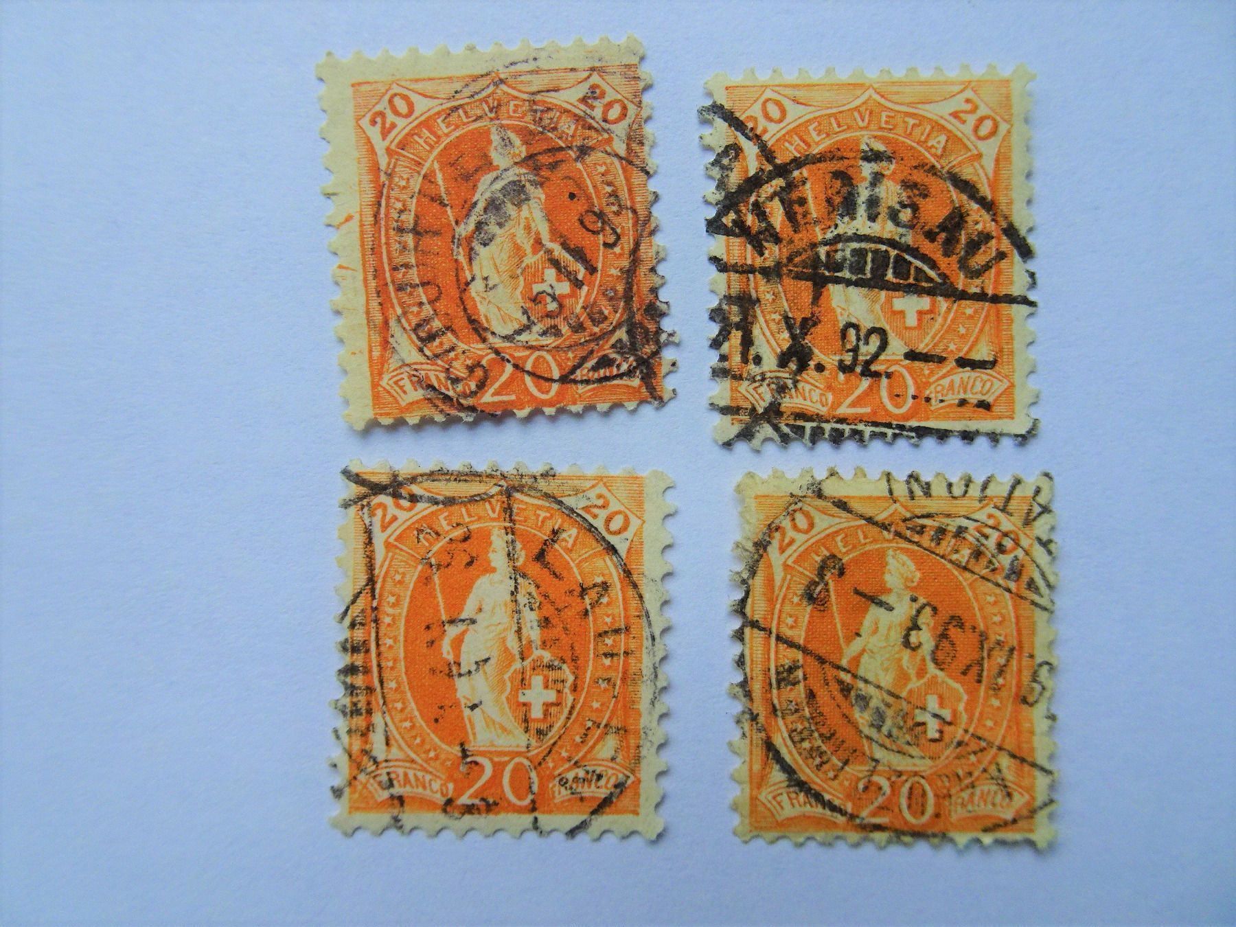Tous les timbres: Vollstempel – D'occasion à Aadorf par Chnorli-Furz
