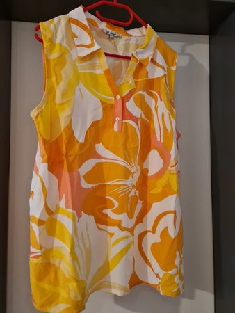 Neu: 2-teiliges Sommer-Set - weiss-gelb-orange Gr.46