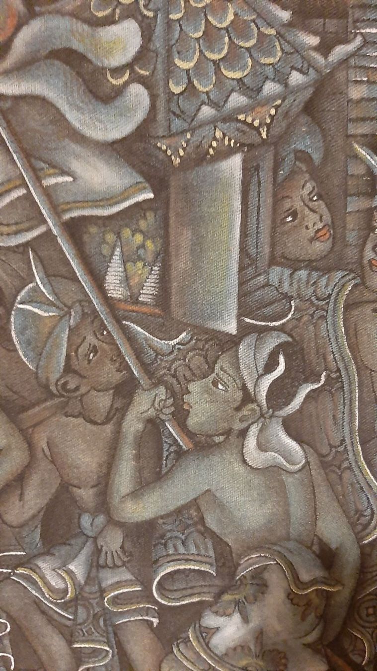 Gemälde: Dipinto originale su tela di lino o seta – Gebraucht aus Porza von ulletta1 4