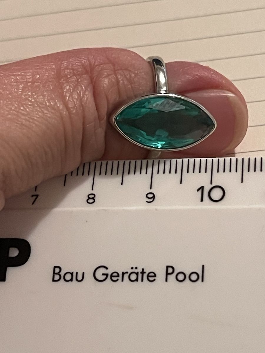 Anelli: Jolie bague 59 pierre verte neuve – Nuovo (secondo la descrizione) da Kloten venduto da Vermicelles 2