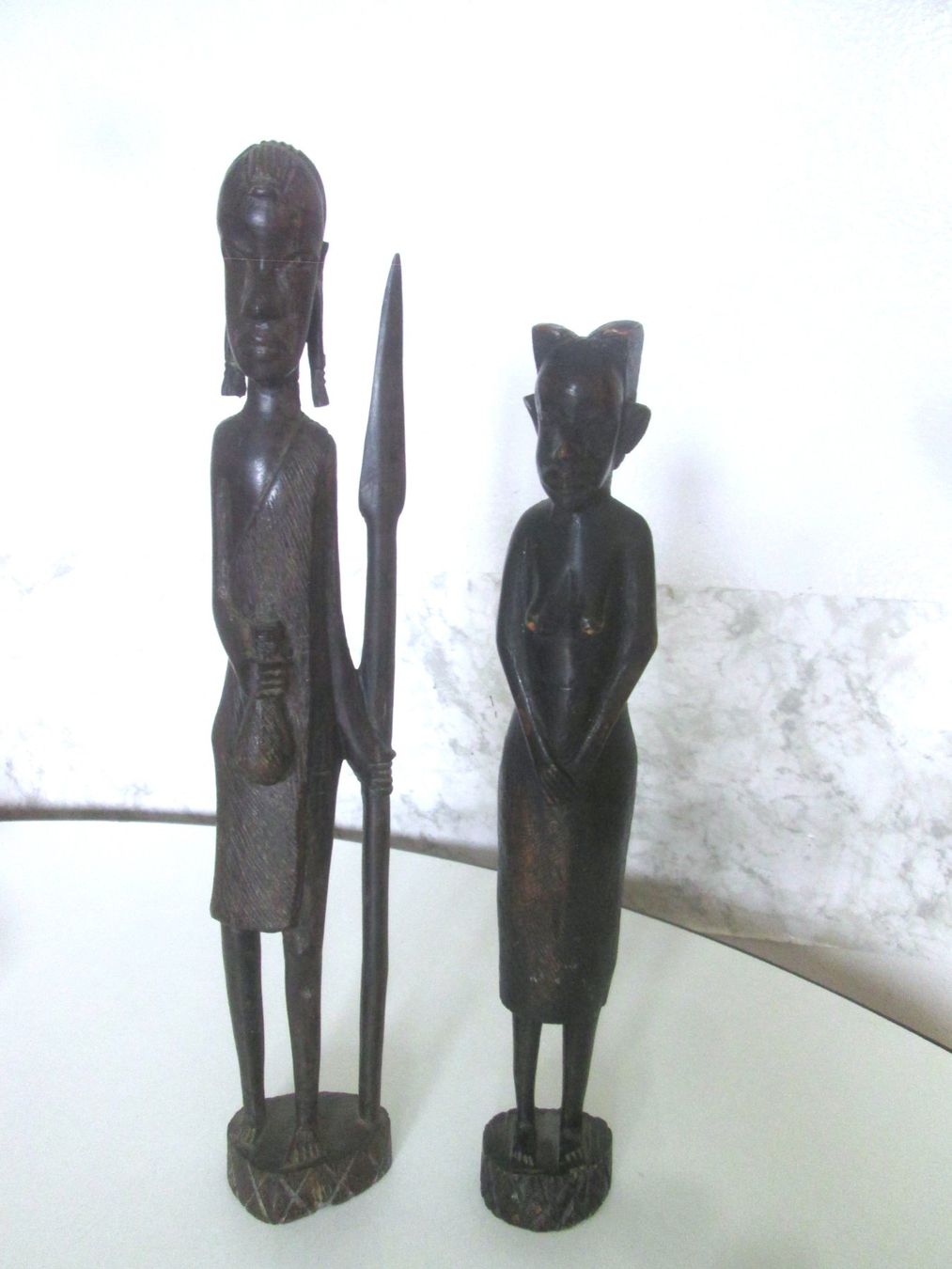 Statuette: 2 Holzfiguren – Usato da Sementina venduto da babucia