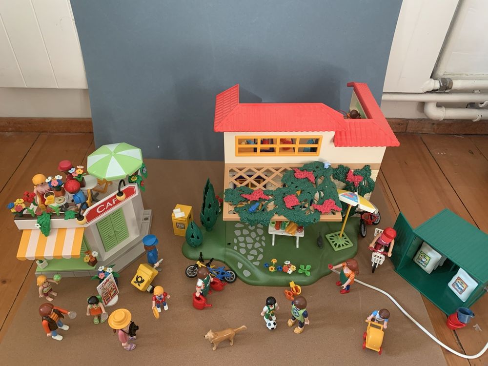 Lot Playmobil Maison 3959 Café 3989 Caisse Enregistreuse 320