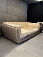 Bretz - Sofa Cubcake Design - Leder & Mohair-Kissen