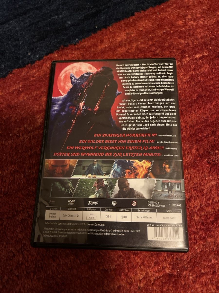 Tutti i DVDs: DVD The Hunting - Uncut Edition – Usato da Unterkulm venduto da AnoliOccasion 2