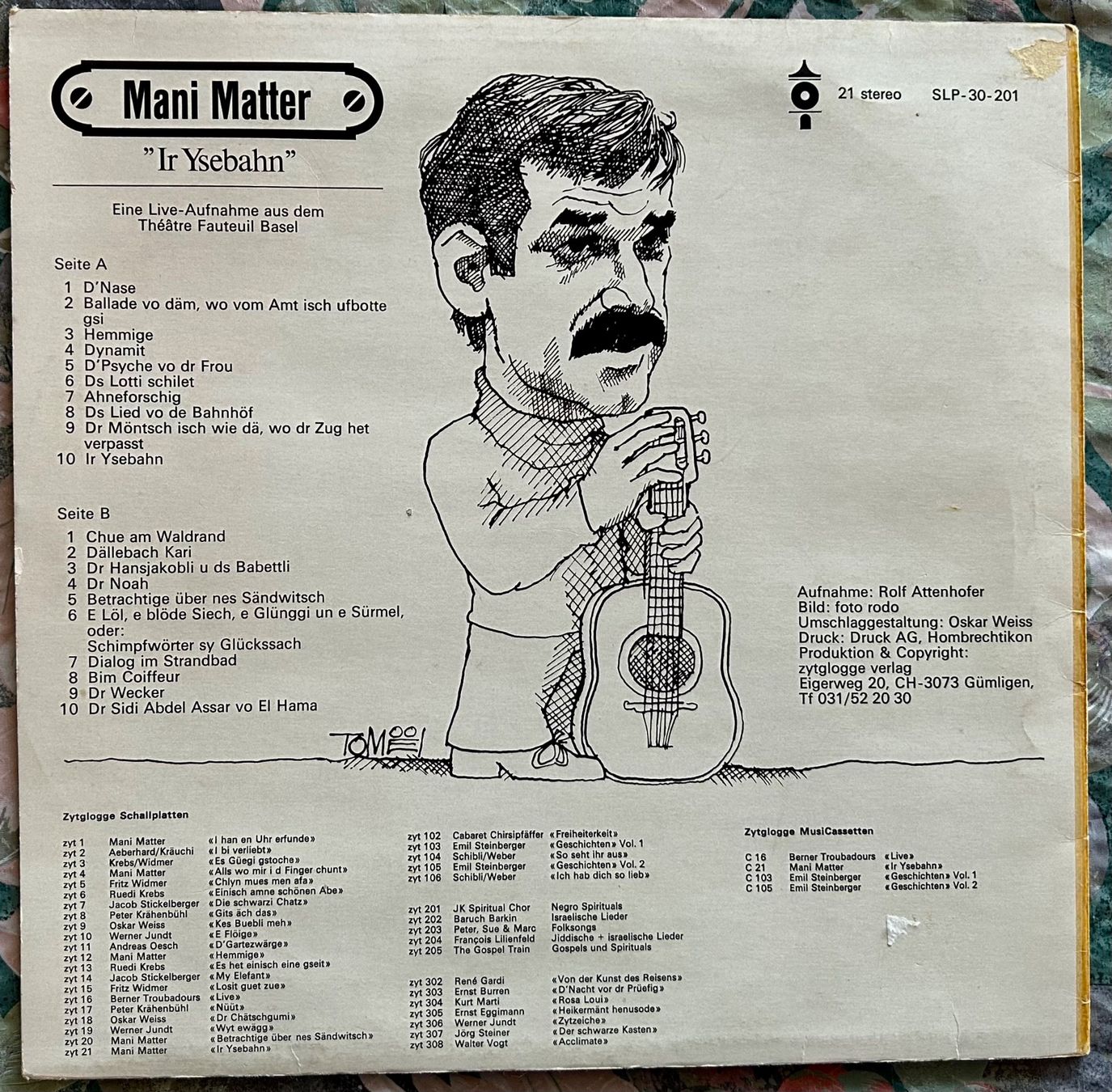 Schallplatten: Mani Matter - Ir Ysebahn LP – Gebraucht aus Spiez von martin-7973 1