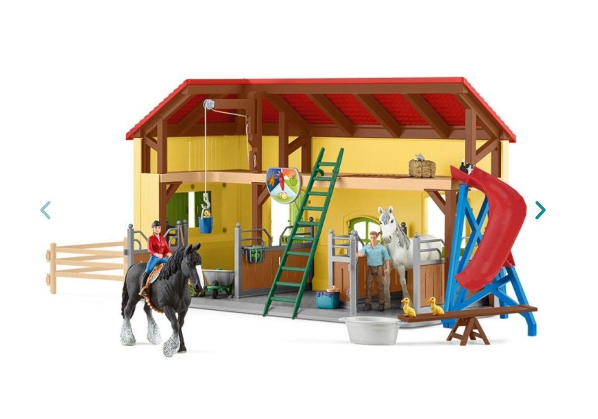 Schleich Spielzeuge: Schleich Bauernhof Pferdestall – Gebraucht aus Riedholz von Sendel 1
