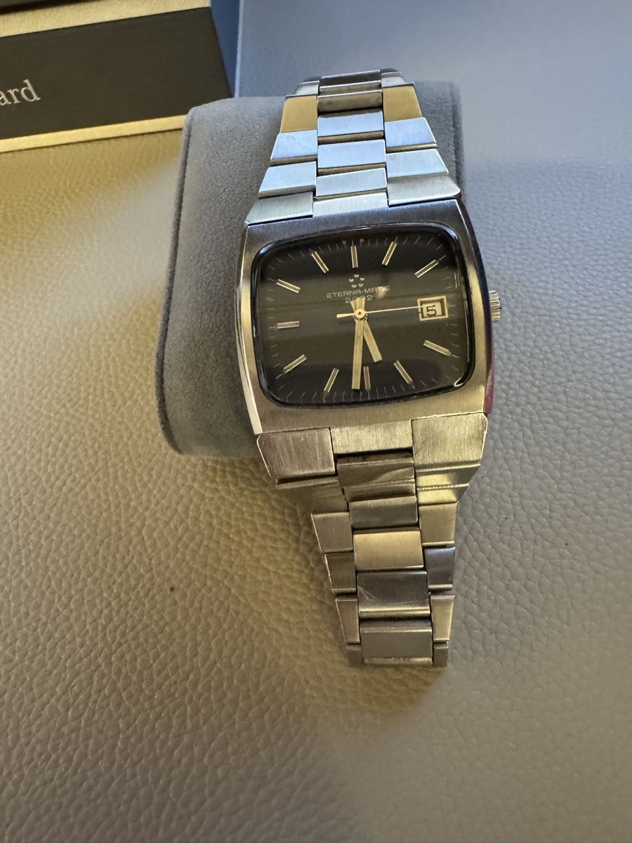 Eterna Orologi: Eterna Matic 2002 Herrenuhr mit Datum, Stahl, – Usato da Montévraz venduto da W1965 7