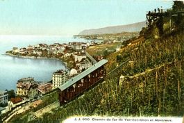 Montreux - Bahn Territet-Glion + c1910
