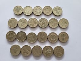 Münzen aus Großbritannien - 1£ Lot 2