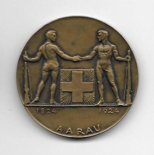 BG7696 - INSIGNE BADGE CONCOURS DE TIR AARAU 1924 SUISSE | eBay