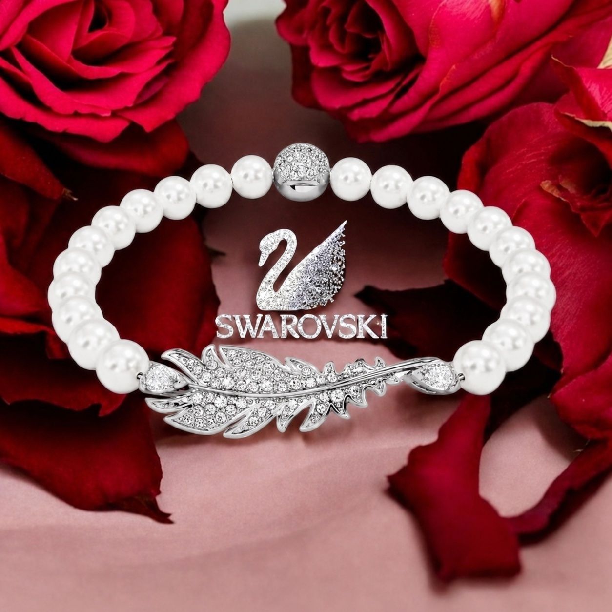 Swarovski Bracelets: SWAROVSKI ARMBAND PERLEN SILBER – Neuf (Voir description) à LUZERN par modeundlifestyle