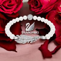 SWAROVSKI ARMBAND PERLEN SILBER