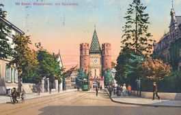 Basel, Missionsstrasse mit Spalentor
