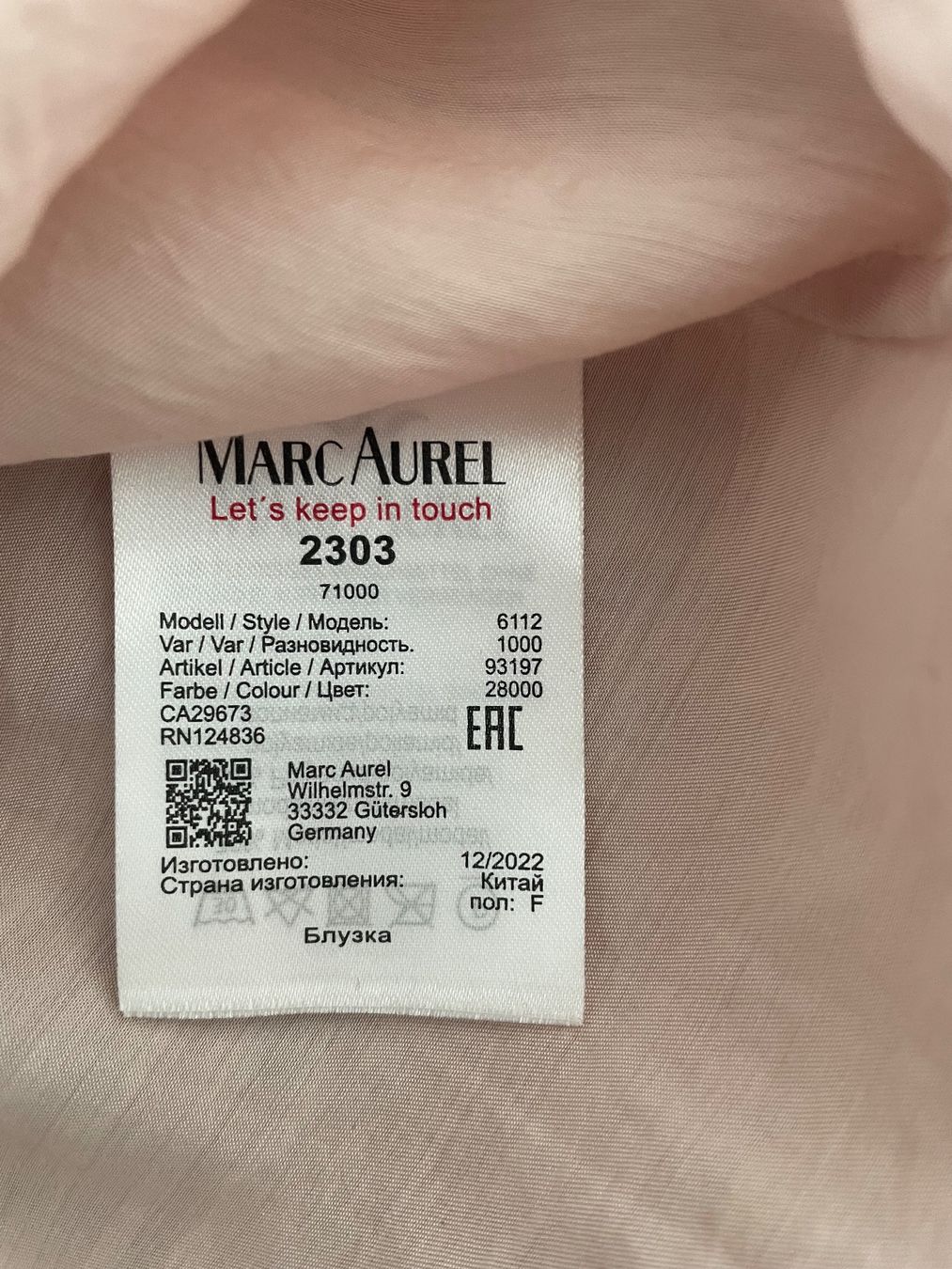 Camicette: neue Seidenbluse Marc Aurel Grösse 38 – Nuovo (secondo la descrizione) da Dietfurt venduto da rosaliie 2